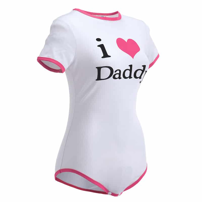 I LOVE DADDY ONESIE RED