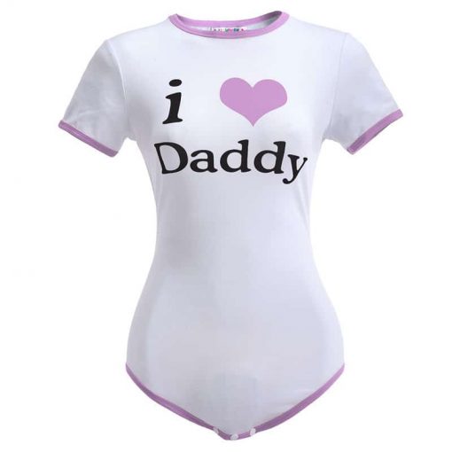 I Love Daddy Purple Onesie
