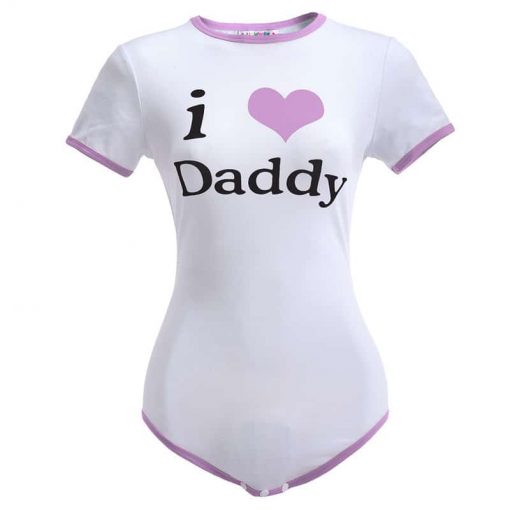 I Love daddy Purpule Onesie