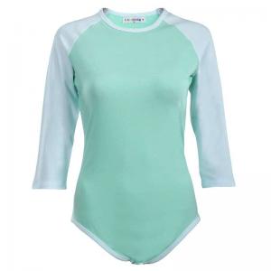 Baseball Reglan Sleeves green Onesie Bodysuit