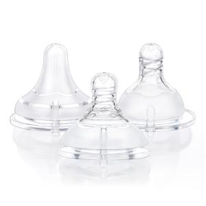 Soft Touch Bottle Nipples for Adults Assorted 3-Pack
