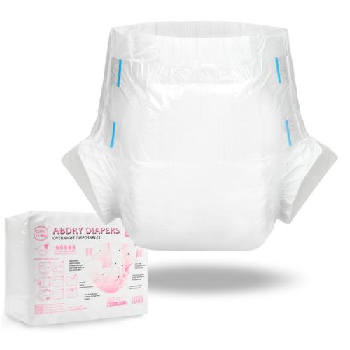 ABDry Ultra Absorbent Diapers 10 Pieces Pack White