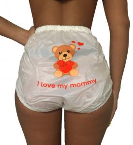 Knappbyxa PVC Teddy Vit