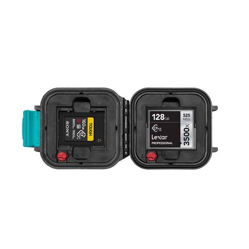 Resin Case HPRC1100 Memory Card Holder Black/Blue