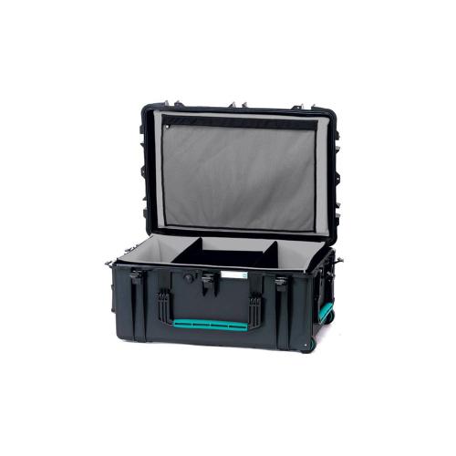 Resin Case HPRC2780W Wheeled Soft Deck & Dividers Black/Blue