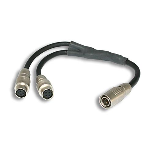 Hirose 4-pin male to 2x Hirose 4-pin female 18 cm