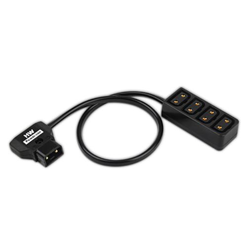 D-Tap male to D-Tap 4-way  female, 30 cm