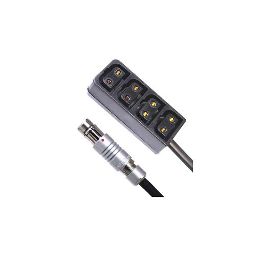 RS 3-Pin to D-Tap female 4-way 12V Regulated,  30 cm