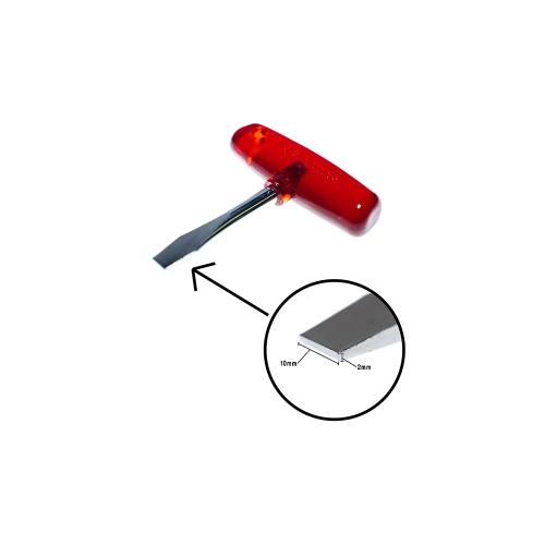 Filmsticks T-Handle Screwdriver - Standard Length in Red