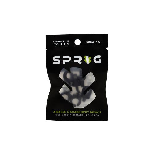 Sprig Cable Ties - Black 1/4-20, 6-Pack