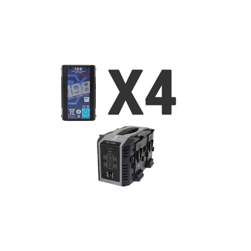 Kit 4 x DUO-C198P + 1 x VL-4Se