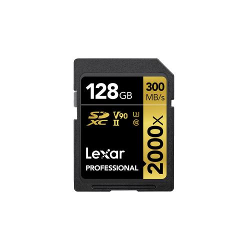Lexar 128GB SDHC UHS-II Pro V90 2000X (300MB/s)