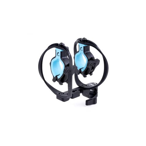 Mic. Shock Mount Sideways 15mm Rod + 15mm Rod 7in Aluminum