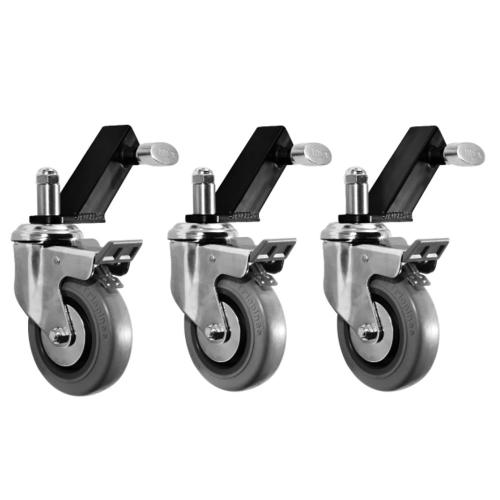 Wheels for combo stands (set of 3 wheels & slip on adapters)