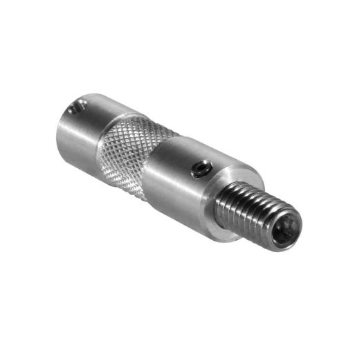 2in Aluminum Baby Pin with 3/8in Male Thread