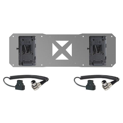 Shape v-mount battery plates and cable kit for atomos sumo