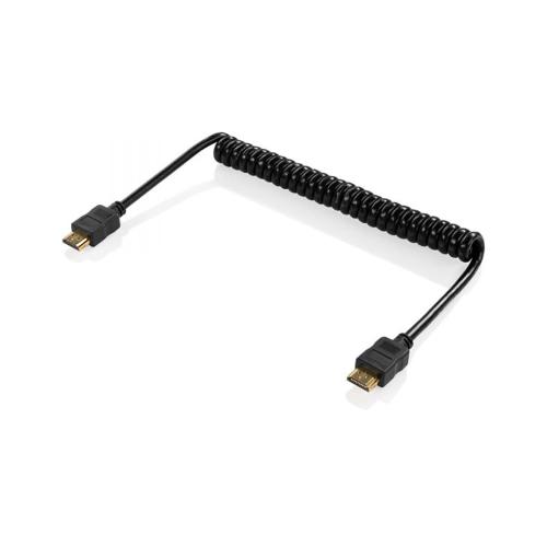 Coiled Cable HDMI to HDMI male 4K 2.0 (40-80 cm)