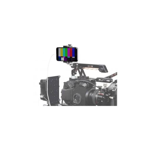 Smartphone aluminum clamp tripod mount with cold shoe