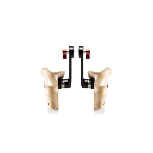 Double wooden handle grip Arri rosette