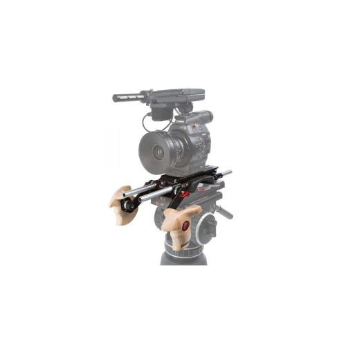 Double wooden handle grip Arri rosette