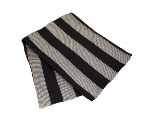 Bastulavduk 50x150cm - Svart/Vit