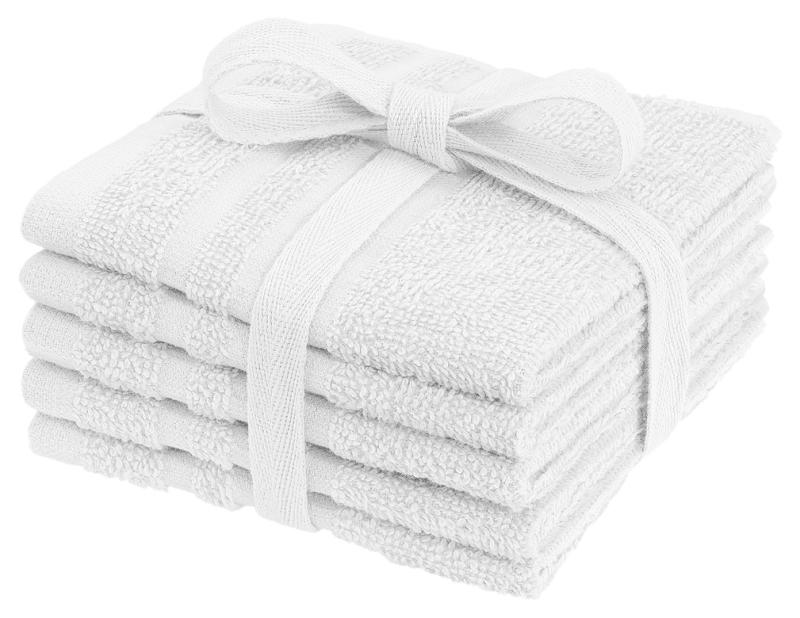 Handduk 25 x 25 cm 5st Vit