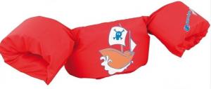 Armkuddar med midjebälte, Pirate Boat Röd Puddle Jumper