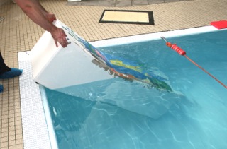 Plattform för bassängbotten