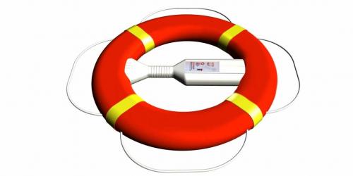 Livboj Röd m varselgula reflexer