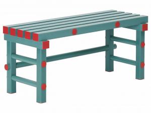 Bänk, längd 1 meter - Classic/Red