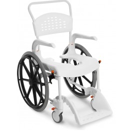 Duschstol/rullstol, stora hjul