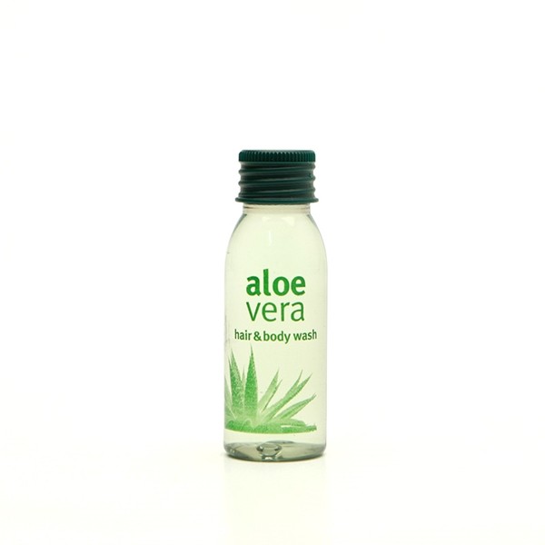 Shower gel 33 ml flaska 450st Aloe Vera Hair & Body wash