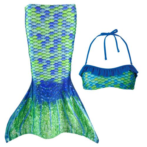 Sjöjungfru kjol barn, Grön
