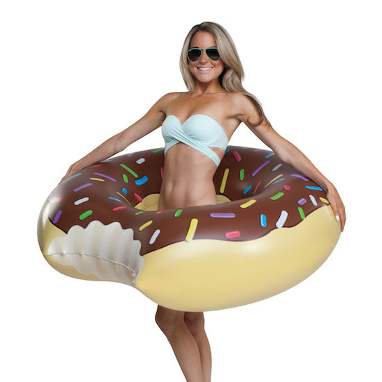 Inflatable ring - Choklad donut