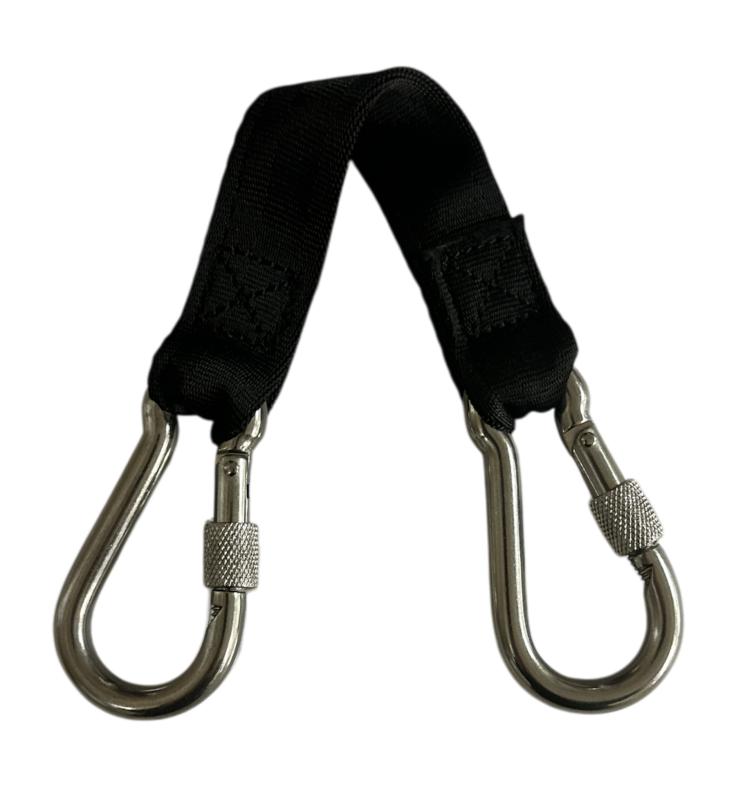 Connector straps Wiggle Bridge ink Carabiners.