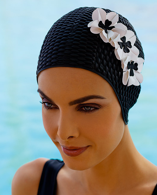 Badmössa bubbel, svart