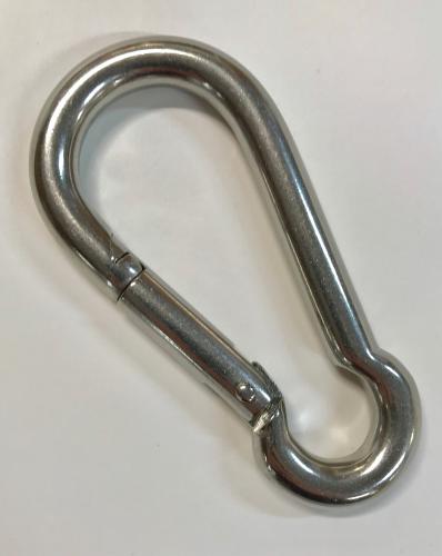 Carabiner, Stainless Steel 10 x 100 mm