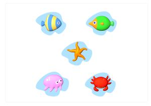 Takskulpturer 5st/set