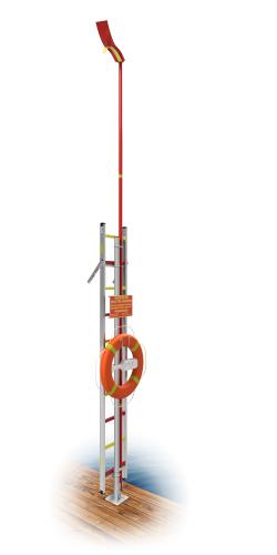 Livräddningspost Brygga, inkl fundament