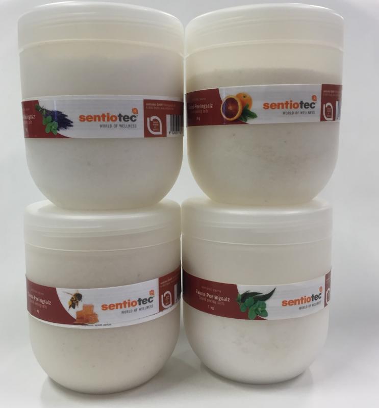 Peelingsalt Lavendel / Mentol, 1 kg.