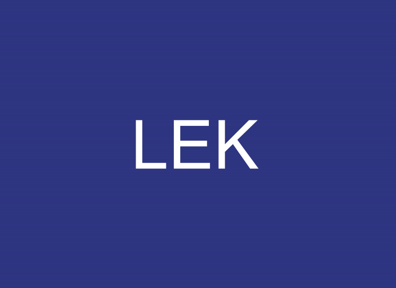 Skylt Text. LEK