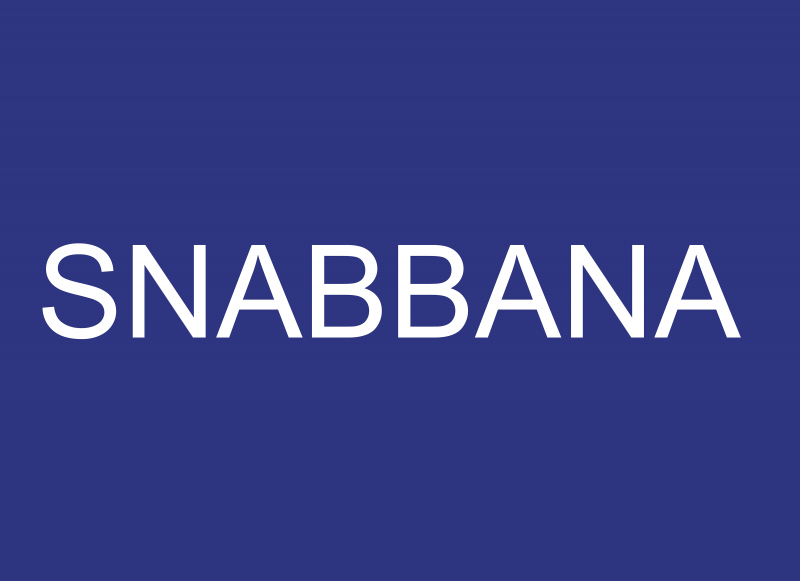 Skylt Text. Snabbana