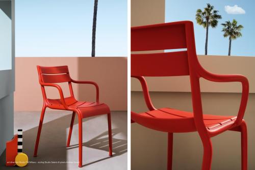 Stol, Cafe stol Souvenir, med armstöd