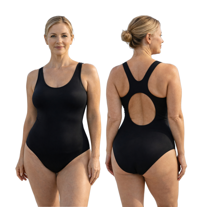 Baddräkt Racer-back MW Svart