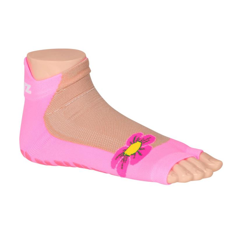 Non-Slippery Socks Pink Flower