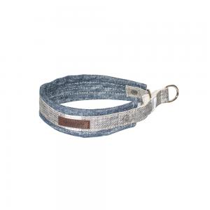 Miwo® Nomi Hundhalsband Denim/Salt & Pepper