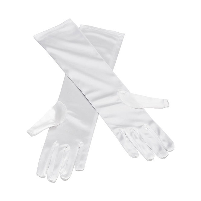 Handskar långa vita