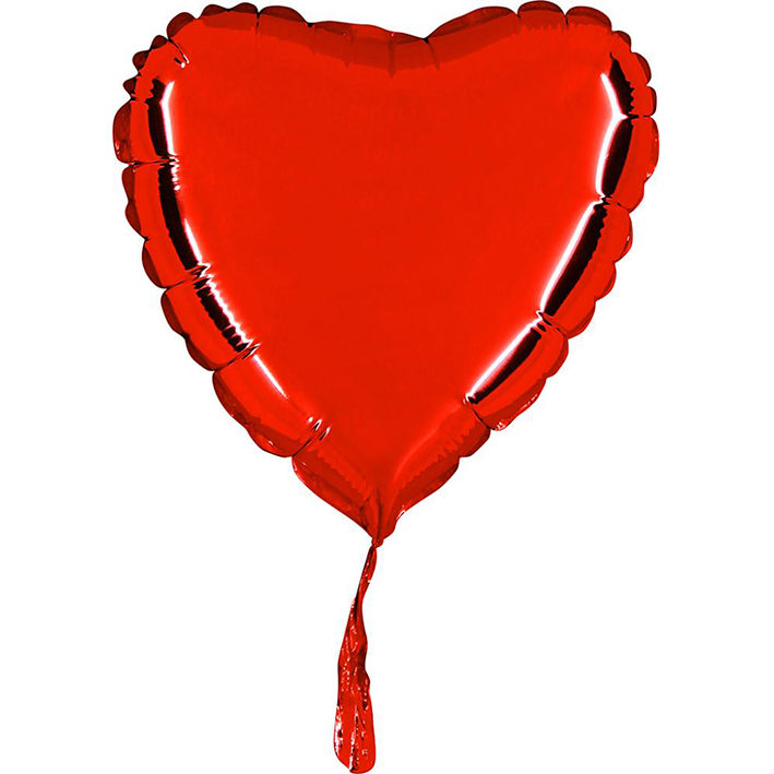 Ballong folie hjärta 45cm