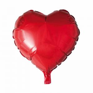Ballong folie hjärta röd