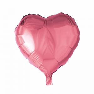 Ballong folie hjärta rosa